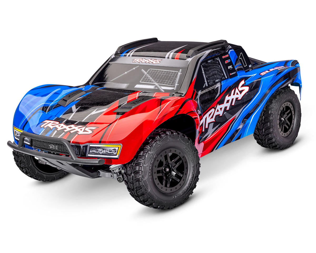 TRA68454-4-RED 68454-4-RED Slash 4X4 Brushless RTR Short Course Truck, Red