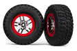 TRA6873R 6873R Mud-Terrain Tires, S1, SCT SS Wheels, Chrome/Red
