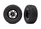 TRA6874-BLK 6874-BLK Split-Spoke Wheels w/ Kumho Tires, Black (2)