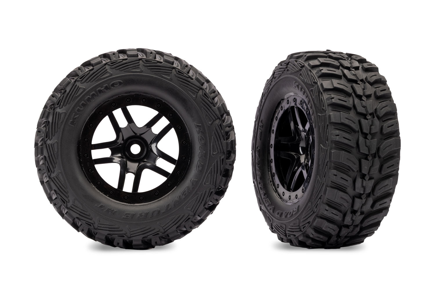 TRA6874-BLK 6874-BLK Split-Spoke Wheels w/ Kumho Tires, Black (2)