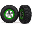 TRA6876 6876 BFGoodrich Tires, SCT Wheel Chrome/Green