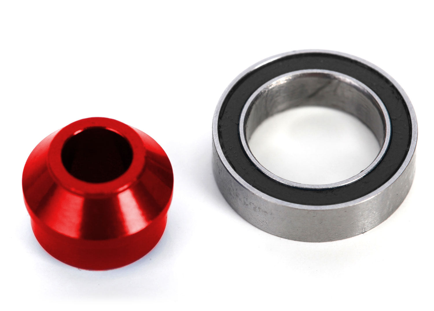 TRA6893-RED 6893-RED Aluminum Bearing Adapter w/ 10x15x4 Bearing, Red