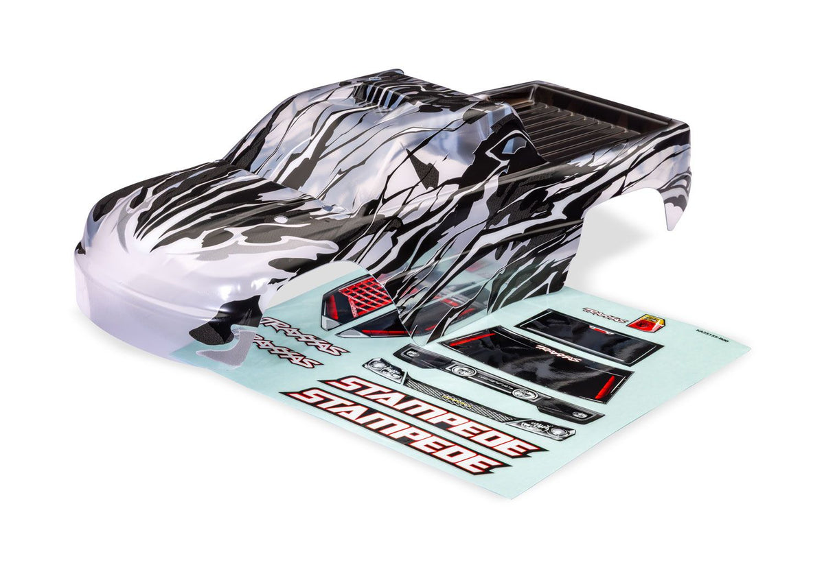 TRA6947X 6947X Stampede 2WD Body, Clear w/ ProGraphix