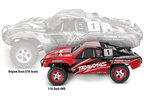 Traxxas 70054-8-RED Slash 4x4 1/16 Pro 4WD Short-Course Truck, Red