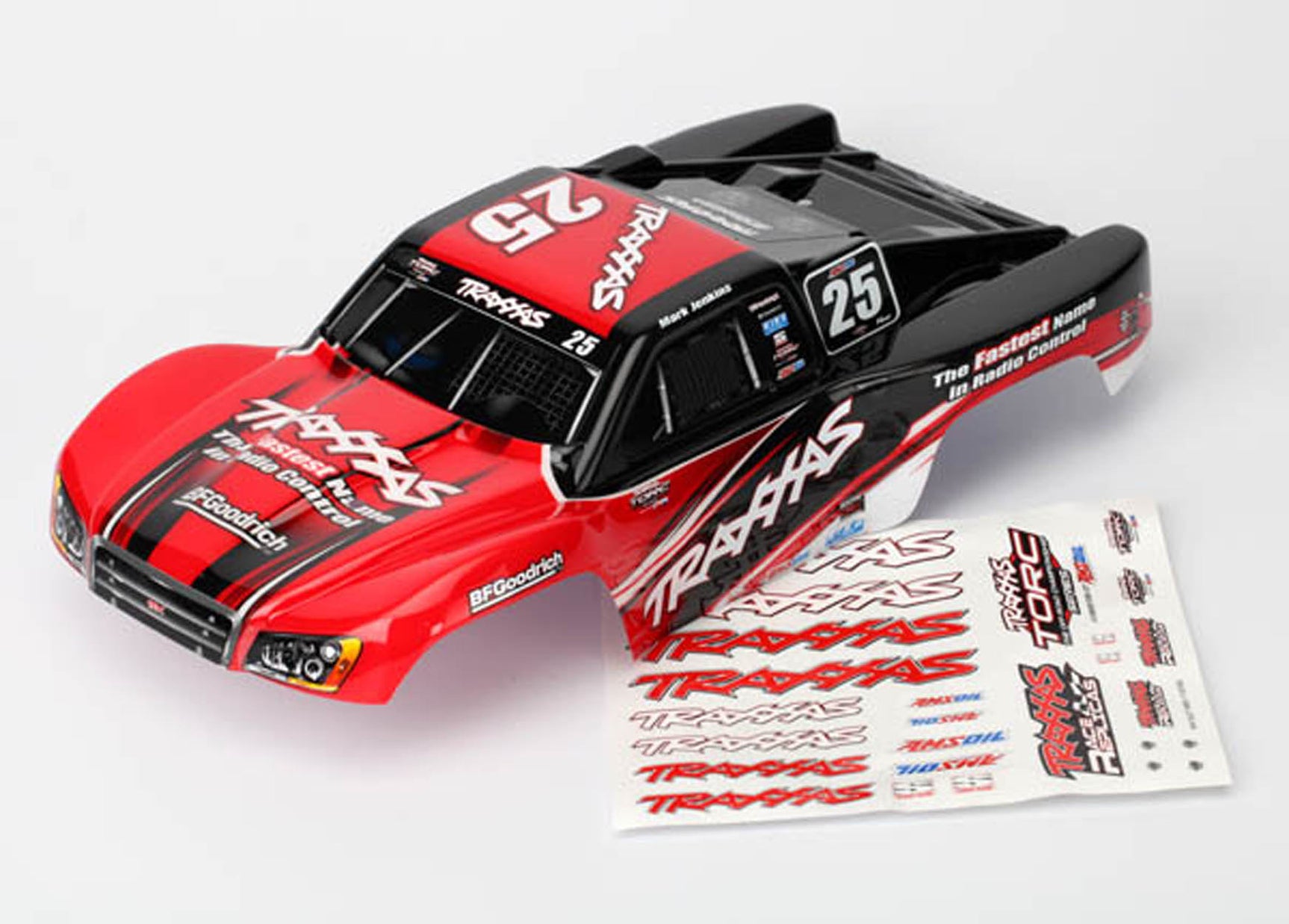 TRA7084R 7084R Slash 4x4 1/16 Body, Painted, Red, Mark Jenkins