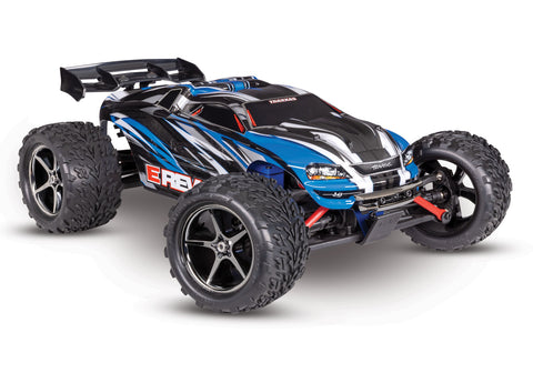 Traxxas 71054-8-BLUE E-Revo 1/16 4WD Electric Brushed Monster Truck, Blue