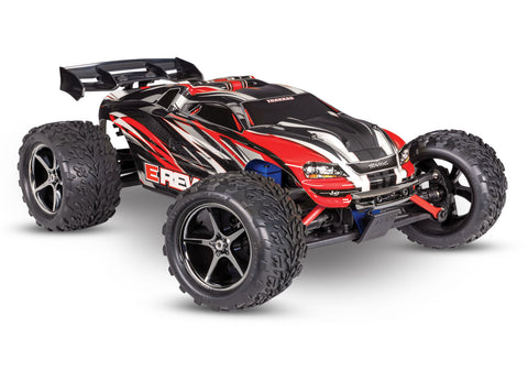 Traxxas 71054-8-RED E-Revo 1/16 4WD Electric Brushed Monster Truck, Red