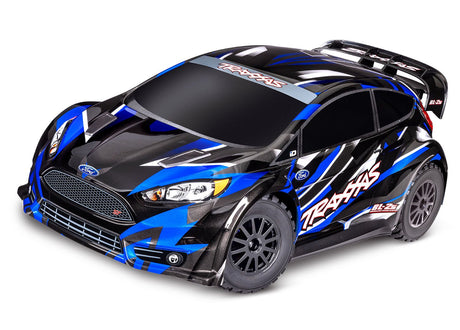 TRA74154-4-BLUE 74154-4-BLUE Ford Fiesta ST 1/10 4WD Rally Car RTR, Blue
