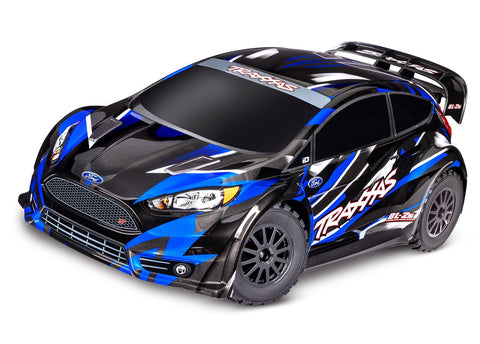 Traxxas 74154-4-BLUE Ford Fiesta ST Rally BL-2s 1/10 4WD Rally Car RTR, Blue