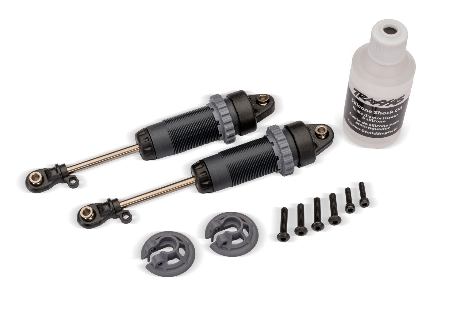 TRA7462-STGRY 7462-STGRY 1/10 XX-Long GTR Shocks, Steel Gray (2)