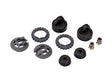 TRA7468-SLGRY 7468-SLGRY 1/10 GTR Shock Spring Retainer Set, Steel Gray