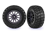 TRA7473-GRAY 7473-GRAY Gravel Pattern Tires & Wheels, Foam Inserts, Gray (2)