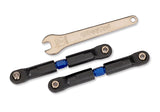 TRA7491-BLUE 7491-BLUE Steel Extra-Short Camber Links, Blue (2)