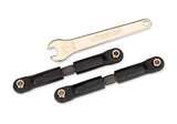 TRA7491-GRAY 7491-GRAY Steel Extra-Short Camber Links, Gray (2)