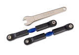 TRA7492-BLUE 7492-BLUE Steel Short Camber Links, Blue (2)
