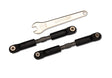 TRA7493-GRAY 7493-GRAY 73mm Adjustable Steel Long Camber Links, Gray (2)