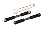 TRA7493-GRAY 7493-GRAY 73mm Adjustable Steel Long Camber Links, Gray (2)