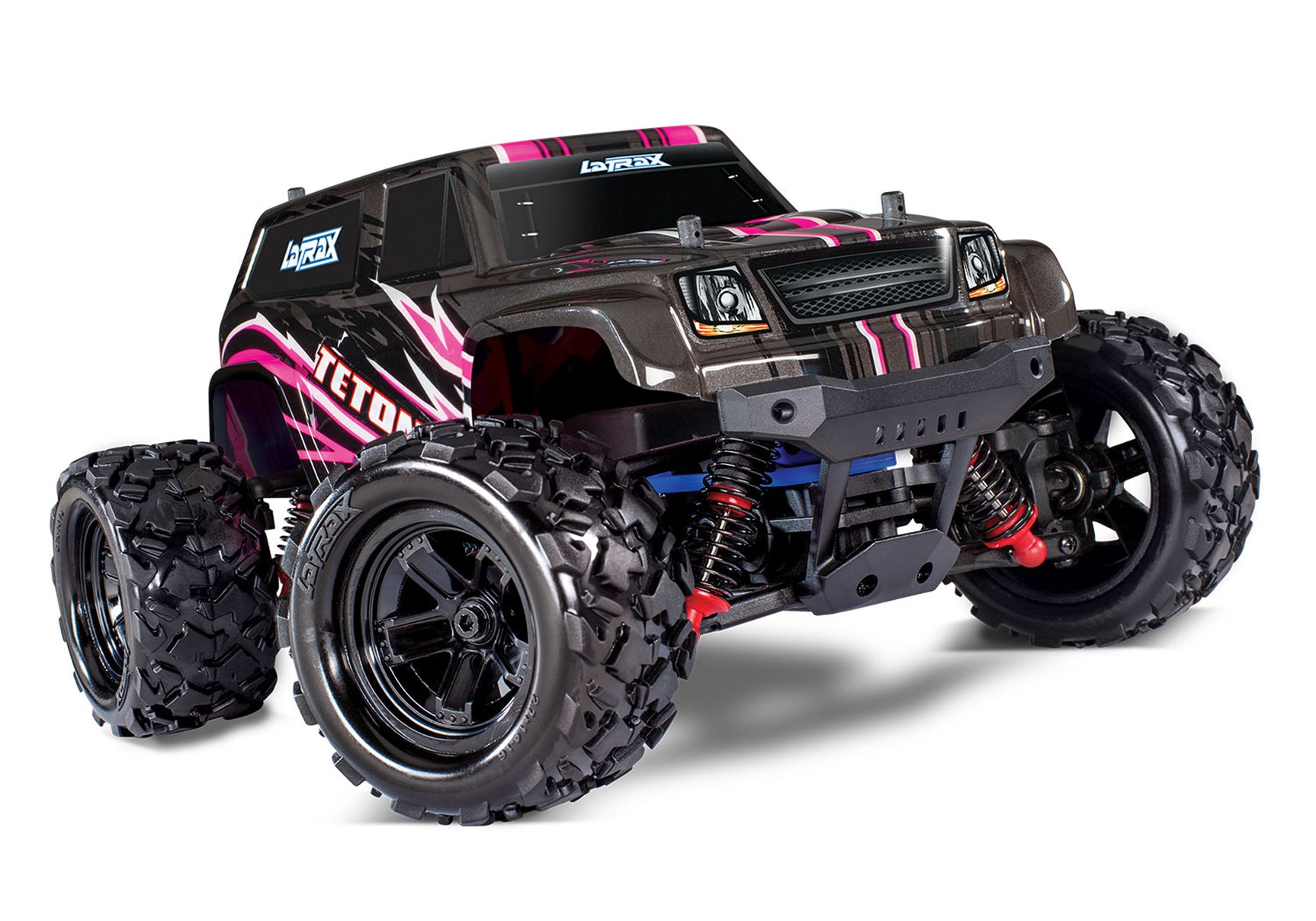 TRA76054-5-PINK 76054-5 LaTrax Teton 1/18 4X4 Monster Truck RTR, Pink