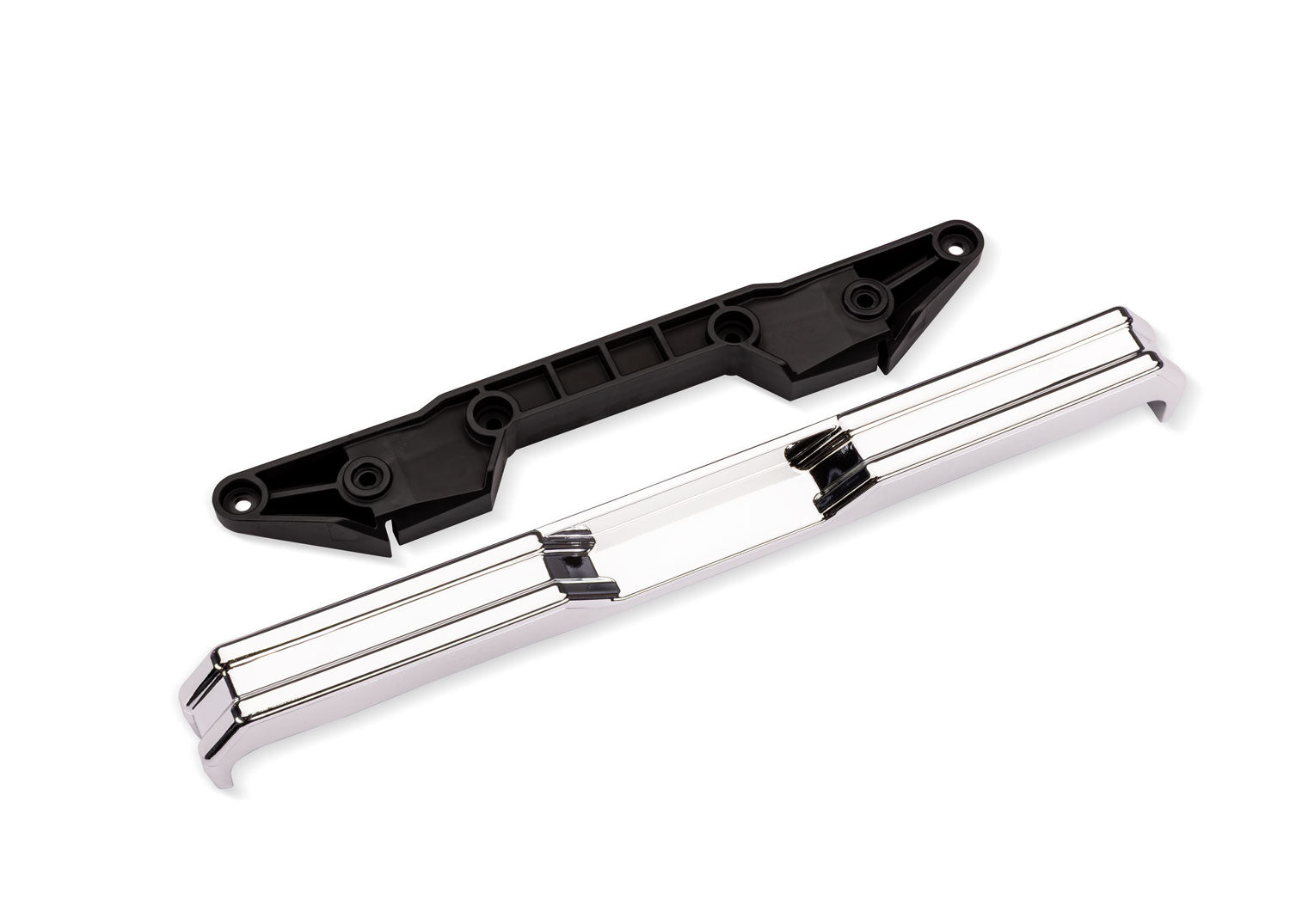 TRA7687 7687 X-Monster 4X4 Bigfoot No. 8 Chrome Rear Bumper w/ Support