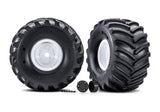TRA7689 7689 X-Monster Terra Groove Pre-Glued Tires, White (2)