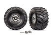 TRA7696 7696 X-Monster Terra Groove Pre-Glued Tires, Chrome (2)