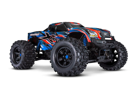 TRA77096-4-BLUE 77096-4-BLUE X-Maxx 8S Belted 4X4 Monster Truck RTR, Blue