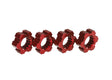 TRA7756R 7756R Aluminum Hex Wheel Hubs, Red, X-Maxx