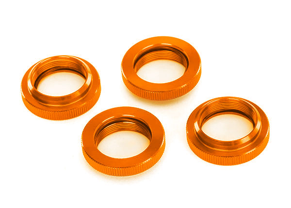 TRA7767-ORNG 7767-ORNG Aluminum Spring Retainers w/ O-Rings, Orange