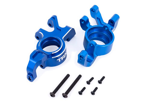 Traxxas 7836-BLUE Aluminum Steering Blocks, Left/Right, Blue