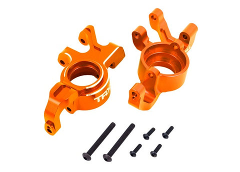 Traxxas 7836-ORNG Aluminum Steering Blocks, Left/Right, Orange