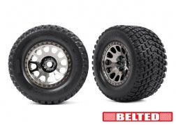 TRA7862X 7862X Gravix Belted Pre-Glued XRT Tires, Black Chrome (2)