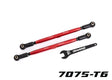TRA7897R 7897R Front Aluminum Toe Links, Red