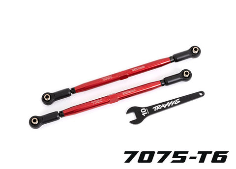 Traxxas 7897R Front Aluminum Toe Links, Red