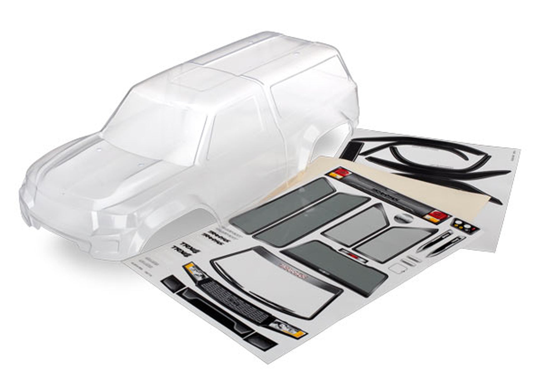 TRA8112 8112 TRX-4 Sport Pre-Cut Camper Body, Clear