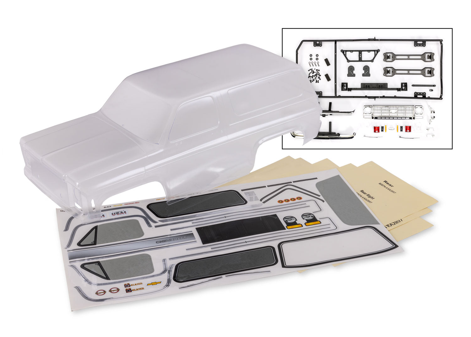 TRA8126 8126 TRX-4 1979 Chevy Blazer Body, Clear