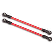 TRA8142R 8142R Steel Rear Upper Suspension Links, Red, TRX-4