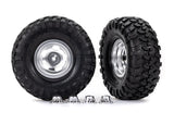 TRA8159 8159 2.2" x 5.3" Tires & Wheels (2), Satin Chrome