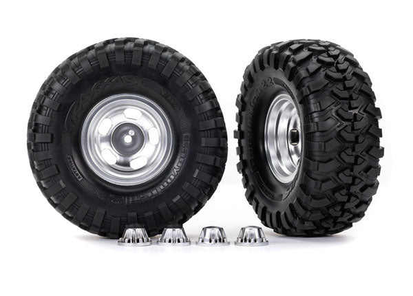 TRA8159 8159 2.2" x 5.3" Tires & Wheels (2), Satin Chrome