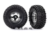 TRA8159X 8159X 2.2" x 5.3" Tires & Wheels (2), Chrome