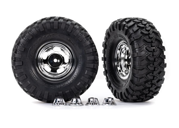 TRA8159X 8159X 2.2" x 5.3" Tires & Wheels (2), Chrome