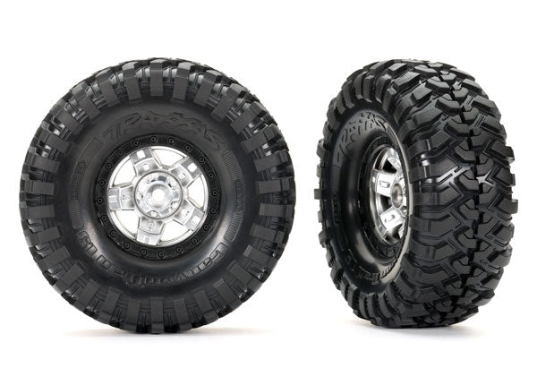TRA8179X 8179X 1.9" x 4.6" Tires & Wheels (2), Satin Chrome