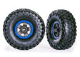TRA8181-BLUE 8181-BLUE 5.3x2.2" Tires & 2.2" Wheels, Blue (2)