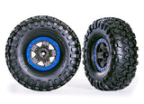 TRA8181-BLUE 8181-BLUE 5.3x2.2" Tires & 2.2" Wheels, Blue (2)