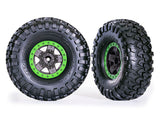 TRA8181-GRN 8181-GRN 5.3x2.2" Tires & 2.2" Wheels, Green (2)