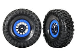 TRA8182A 8182A Canyon Trail 4.6x1.9" Pre-Glued Tires, Method Beadlock, Blue