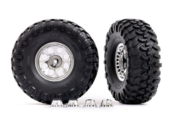 TRA8184 8184 2.2" x 5.3" Tires & Wheels (2), Classic Chrome
