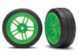 TRA8373G 8373G Response Tires, Split Spoke Wheels, 1.9", Green