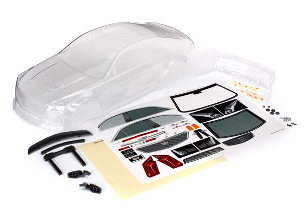 TRA8391 8391 Cadillac CTS-V Body, Clear, Mounting Hardware
