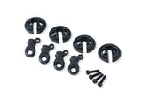 TRA8459-SLGRY 8459-SLGRY Captured Lower Spring Retainers, Slate Gray (4)