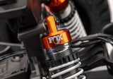 Fox GTR Aluminum Shock Caps, Orange (4)
